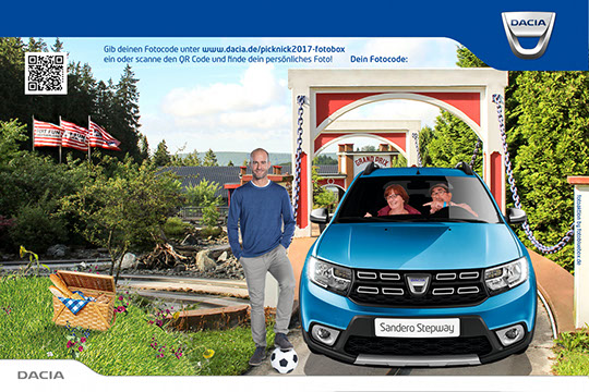 Referenz Greenscreen Aktion Dacia Sommerfest 2015